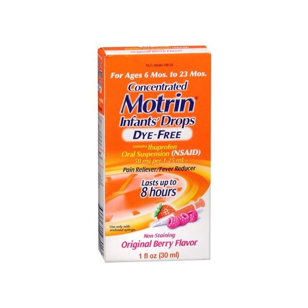Motrin Children's Pain Relief 50 mg / 1.25 mL Strength Ibuprofen Oral